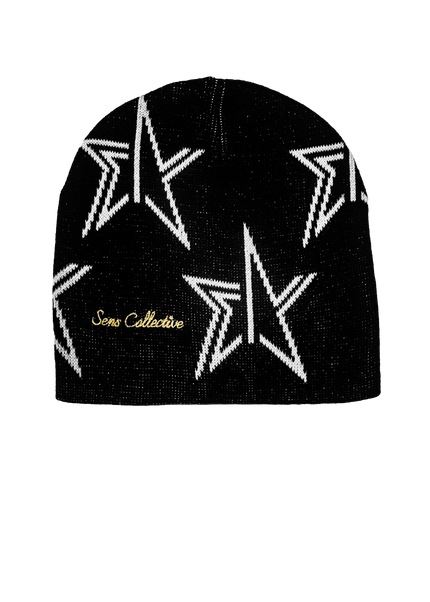 STAR BEANIE BLACK