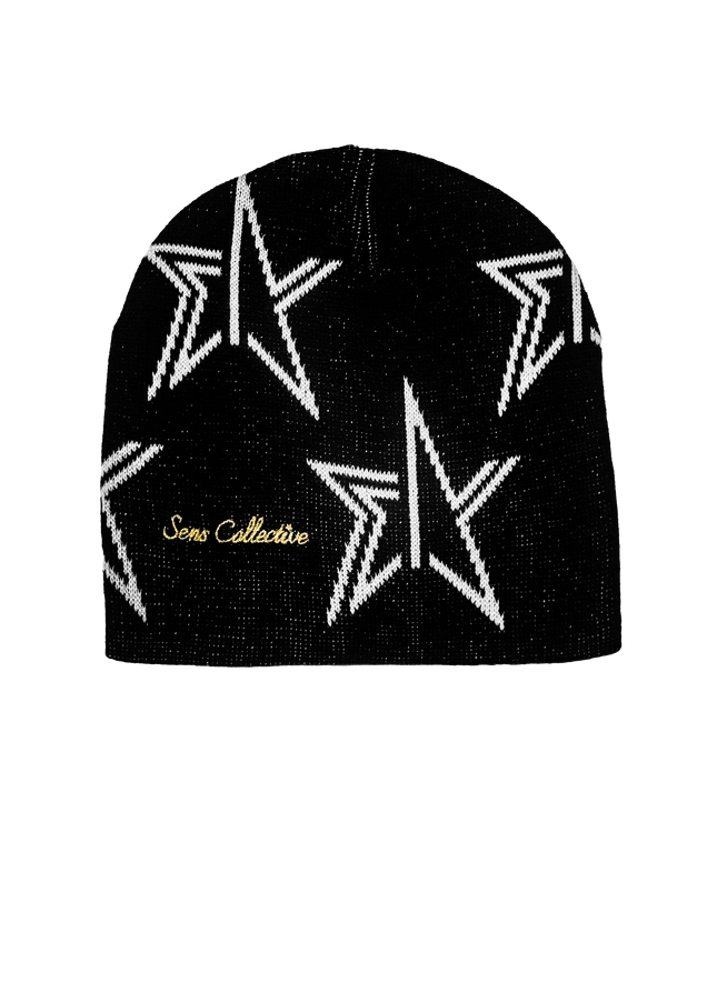 STAR BEANIE BLACK