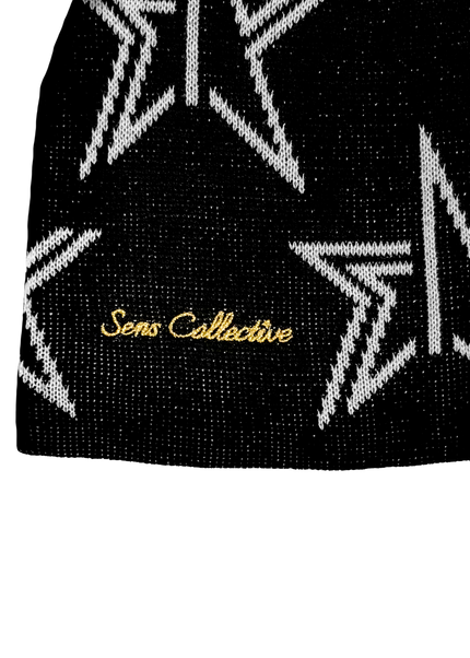 STAR BEANIE BLACK